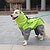 billiga Hundkläder-Katt Hund Regnjacka Färgblock Vattentät Vindtät Hundkläder Röd Grön Kostym Nylon XS S M L XL XXL