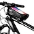 abordables Bolsas para cuadro de bici-WILD MAN Bolso del teléfono celular Bolsa para Cuadro de Bici 6.2 pulgada A Prueba de Lluvia Ciclismo para iPhone 8 Plus / 7 Plus / 6S Plus / 6 Plus iPhone X Negro Negro-Rojo Bicicleta de Pista