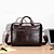 cheap Briefcases-Men&#039;s Zipper Briefcase Waterproof Cowhide Solid Color Coffee / Fall &amp; Winter