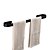 billige Håndklestenger-håndklestang for baderom ny design aluminium veggmontert håndklestativ enkelt stang svart 1stk
