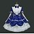 cheap Lolita Dresses-Princess Sweet Lolita Vacation Dress Dress Women&#039;s Girls&#039; Cotton Japanese Cosplay Costumes Plus Size Customized Black / Pink / Blue Ball Gown Solid Color Fashion Cap Sleeve Short Sleeve Short / Mini