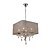 cheap Candle-Style Design-4-Light 43(17&quot;) Chandelier Metal Drum Painted Finishes 110-120V 220-240V