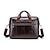 cheap Briefcases-Men&#039;s Zipper Briefcase Waterproof Cowhide Solid Color Coffee / Fall &amp; Winter