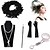 olcso Ékszerek jelmezekhez-Necklace Earrings Costume Accessory Sets Gloves Necklace Retro Vintage 1920s The Great Gatsby Artificial feather For The Great Gatsby Cosplay Halloween Carnival Women&#039;s Costume Jewelry Fashion Jewelry