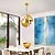 cheap Globe Design-LED Pendant Light Brass Indoor Multi-Lite Pendant, Small LED Chandelier Adjustable Modern for Home Livingroom Lighting