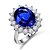 olcso Gyűrűk-Gyűrű Kocka cirkónia Ezüst Platina bevonat Stílusos 1db Állítható / Női / Napi / Ötvözet