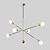 Недорогие Люстры-спутники-90 см спутниковая люстра дизайн металлический спутник окрашенная отделка современная 220-240В (лампа в комплект не входит)