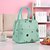 cheap Lunch Bags-Women&#039;s Oxford Cloth Lunch Bag Zipper Scenery Geometric Pattern Daily Outdoor Handbags Pink Green Sky Blue Rainbow