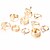 お買い得  指輪-女性 指輪 キュービックジルコニア ゴールド 合金 トレンディー １０個 / 女性用 / リングセット / 結婚式