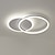 זול אורות תקרה ניתנים לעמעום-תאורת led תקרת 40 ס&quot;מ עיצוב טבעת מעגל אורות אלומיניום חידוש אומנותי מודרני פשוט סלון משרד חדר שינה חדר אוכל חדר אוכל 110-120v 220-240v רק לעמעום עם שלט רחוק