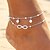 cheap Bracelets &amp; Bangles-Ankle Bracelet Simple Fashion European Women&#039;s Body Jewelry For Daily Layered Imitation Pearl Alloy Infinity Silver Gold 1pc