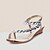 preiswerte Damensandalen-Damen Sandalen Sandalen mit Keilabsatz Glitzer Kristall Pailletten Juwelen Flache Sandalen Strand Sommer Kristall Flacher Absatz Komfort PU Silber Golden