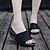 billige Tøfler og flip-flops til kvinner-Women&#039;s Slippers &amp; Flip-Flops Wedge Heel Daily Outdoor Faux Leather Black