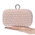 cheap Clutches &amp; Evening Bags-Women&#039;s Clutch Bags for Evening Bridal Wedding Party with Pearls in Pearl White Pink