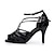 cheap Latin Shoes-Women&#039;s Latin Shoes Salsa Shoes Line Dance Indoor Performance Party /Prom Ballroom Dance Satin Basic Simple Solid Color Slim High Heel Peep Toe Buckle Grey Nude Black