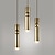 voordelige Eilandlichten-6 cm led hanglampen eilandlampen enkel design metalen cilinder gegalvaniseerd modern 220-240v