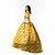 cheap Historical &amp; Vintage Costumes-Princess Maria Antonietta Floral Style Rococo Victorian Renaissance Vacation Dress Dress Party Costume Masquerade Prom Dress Women&#039;s Lace Lace Costume Yellow Vintage Cosplay Christmas Halloween Party