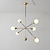 billiga Sputnik-design-90 cm sputnik design ljuskrona metall sputnik lackerad finish modern 220-240v (glödlampa ingår ej)