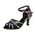 cheap Latin Shoes-Women&#039;s Latin Shoes Faux Leather Ankle Strap Heel Buckle Slim High Heel Customizable Dance Shoes Rainbow / Practice