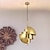 cheap Globe Design-LED Pendant Light Brass Indoor Multi-Lite Pendant, Small LED Chandelier Adjustable Modern for Home Livingroom Lighting