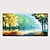 abordables Peintures paysages-Peinture à l&#039;huile Hang-peint Peint à la main Format Horizontal Paysage Paysages Abstraits Moderne Toile étirée / Toile tendue
