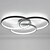 cheap Ceiling Lights-1-Light 55 cm Flush Mount Lights Metal Silica gel Painted Finishes LED Modern 110-120V 220-240V