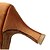 cheap Latin Shoes-Women&#039;s Modern Shoes Line Dance Sandal Customized Heel Brown / Indoor / Satin / Leather / EU40