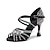 Недорогие Обувь для латиноамериканских танцев-Жен. Обувь для латины Обувь для сальсы Для вечеринок Выступление Тренировочные Блестящий кристалл с блестками и драгоценными камнями На каблуках Кристалл / горный хрусталь Кристаллы Каблук &quot;Клеш&quot;