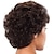 cheap Older Wigs-Synthetic Wig Bangs Curly Free Part Wig Short Brown / Burgundy Synthetic Hair 12 inch Women&#039;s Women Synthetic For Black Women Dark Brown