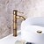 billige Klassisk-håndvaskarmatur til badeværelset - klassisk antik messing centerset enkelt håndtag et hulbad