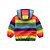voordelige Yderbeklædning-Boys 3D Color Block Rainbow Trench Coat Active Basic Polyester Kids