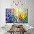 cheap Abstract Paintings-Oil Painting Hand Painted Horizontal Panoramic Abstract Landscape Comtemporary Modern Stretched Canvas / Rolled Canvas