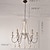 voordelige Kaarsstijl ontwerp-6 lichten vintage kroonluchter / hout hanglamp koffie bar rustieke lamp voor woonkamer eetkamer resturant lichten / e12 / e14 zonder lamp