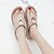 cheap Women&#039;s Sandals-Women&#039;s Slippers &amp; Flip-Flops Wedge Heel Open Toe Casual Vintage Daily Beach PU Summer Almond / Black / Khaki