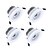 baratos Luzes LED de Encaixe-Zdm 4 pcs 3x2w 450-550 lm 3 contas led dimmable downlights led branco quente branco frio branco showcase do teto do gabinete branco / ac220v ac12v
