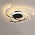 voordelige Dimbare plafondlampen-1-lichts 56 cm plafondlampen led aluminium geometrische geschilderde afwerkingen design inbouwlampen moderne artistieke keuken slaapkamerverlichting 110-240v alleen dimbaar met afstandsbediening