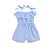 billiga Babybyxor för flicka-Bebis Flickor Aktiv Grundläggande Enfärgad Tofs Overall och jumpsuit Ljusblå / Småbarn