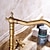 billige Klassisk-håndvask vandhane - klassisk antik messing centersæt to håndtag et hulbadshaner