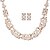 זול סטים של תכשיטים-סט תכשיטים עגילים צמודים הצהרה נשים וינטאג&#039; מסיבה פנינה עגילים תכשיטים קשת / לבן עבור מפלגה נשף רקודים