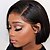 cheap Human Hair Wigs-Remy Human Hair Full Lace Lace Front Wig Bob style Brazilian Hair Natural Straight Natural Wig 130% 150% 180% Density Soft Women Easy dressing Natural Women&#039;s Short Human Hair Lace Wig yingcai
