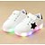billiga LED-skor för barn-Flickor LED / Lysande skor PU Sneakers Småbarn (9m-4ys) / Lilla barn (4-7år) Självlysande Vit / Svart / Rosa Vår / Höst / Gummi