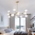 billige Sputnikdesign-90 cm firkantet design lysekrone metal industrielle malede finish moderne nordisk stil 220-240v