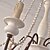 cheap Candle-Style Design-6-Light 6 Lights Vintage Candle Chandelier/ Wood Pendant Light Coffee Bar Rustic Lamp for Living Room Dinning Room Resturant Lights/ E12/E14 without Bulb