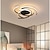 voordelige Dimbare plafondlampen-1-lichts 56 cm plafondlampen led aluminium geometrische geschilderde afwerkingen design inbouwlampen moderne artistieke keuken slaapkamerverlichting 110-240v alleen dimbaar met afstandsbediening