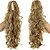 cheap Ponytails-30inch long curly ponytail claw clip synthetic fake hair ponytail for women