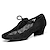 olcso Tánccipők gyakorláshoz-Női Jazz cipő Vonal tánc Teljesítmény Magassarkúk Csipke Tüll Egyszínű Vastag sarok Fűzős Bokapánt Fekete Piros Barna