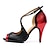 Недорогие Обувь для латиноамериканских танцев-Жен. Обувь для латины Выступление Тренировочные Сверкающие туфли На каблуках Тонкий высокий каблук Красный Золотой