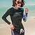 abordables Combinaisons de plongée et aquatiques-SBART Femme Anti Irritation Tee-shirts anti-UV, tops thermiques Hauts / Top SPF50 Protection solaire UV Séchage rapide Manches Longues Plongée Surf Snorkeling