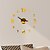 お買い得  壁掛け時計-Modern Contemporary / Fashion Acrylic Round Classic Theme Indoor Battery Decoration Wall Clock Yes Black No