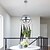 cheap Globe Design-LED Pendant Light Brass Indoor Multi-Lite Pendant, Small LED Chandelier Adjustable Modern for Home Livingroom Lighting